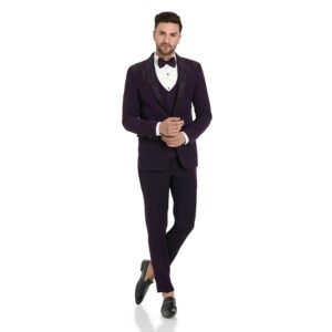 Italian Fabric 5-Piece  Emb-Tuxedo Suit